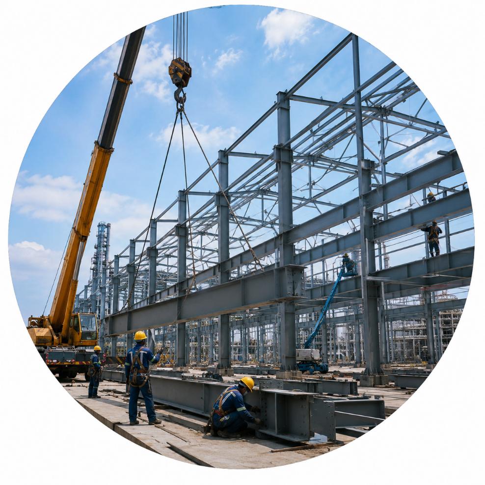 Thi công kết cấu thép công nghiệp